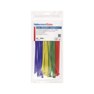 Cable tie inside serrated, 197.0x4.6mm, ⌀1.5-50.0mm, various, 100pcs.