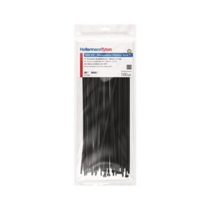 Cable tie inside serrated, 300x4.7mm, ⌀1.5-85.0mm, black, 100pcs.