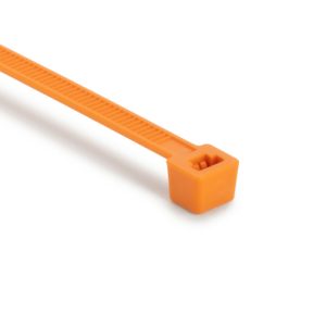 Cable tie inside serrated, 202.0x4.6mm, ⌀1.5-50.0mm, orange, 1000pcs.
