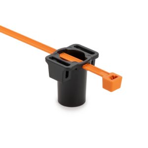 Fixing tie for stud, ⌀4.0-50.0mm, orange/black, 2000pcs.