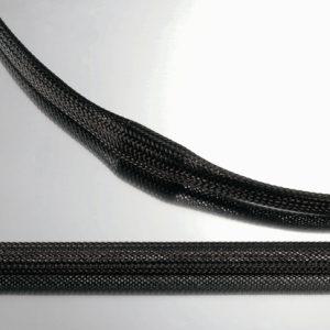 Braided sleeving, nom⌀7mm, ⌀16mm, black, 100m