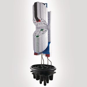 FDN 16 port B length IR closure with 48 x SC-B-IR MKI moulded splice holder trays
