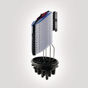 FDN 16 port AB length tubed closure with basket and 18 SMF SE-A trays