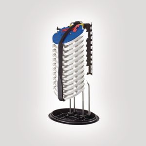 FDN 59 port B length tubed closure with multi-ribbon tray and basket