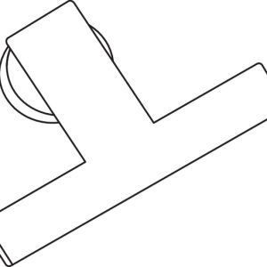 Bundling clip for hole (round), L=50.0mm, SO=30.0mm, black, 500pcs.