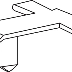 Bundling clip for hole (oval), L=42.0mm, SO=18.0mm, black