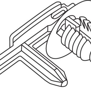 Connector clip, black, 1000pcs.
