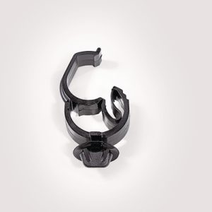 Cable clip for hole (oval), T=0.7-2.0mm, ⌀6.2 x 12.2 mm, Dmin=11.0mm, Dmax=20.0mm