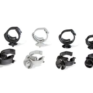 Cable clip for hole (round), T=0.7-2.2mm, ?6.2 - 6.7 mm, Dmin=3.0mm, Dmax=13.0mm