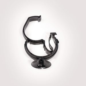 Cable clip for hole (oval), T=1.8 - 4.8mm, ⌀6.2 x 12.2 mm, Dmin=19.0mm, Dmax=28.0mm