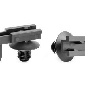 Connector clip for connector/for hole (round), black, 500pcs.