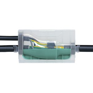 Cast resin joint, Parallel P, 4 x 70mm? to 4 x 240mm?, L=420mm, 3900 ml, Polyurethane resin (PUR) green