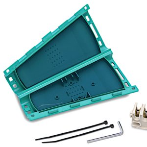 Gel cable joint, 9-20mm, 3 x 6mm? to 5 x 6mm?, L=220mm, Polypropylene (PP)/Silicone (SI), green