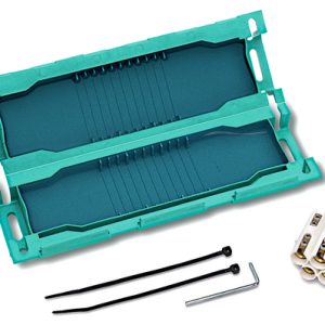 Gel cable joint, 9-30mm, 3 x 16mm? to 5 x 25mm?, L=240mm, Polypropylene (PP)/Silicone (SI), green