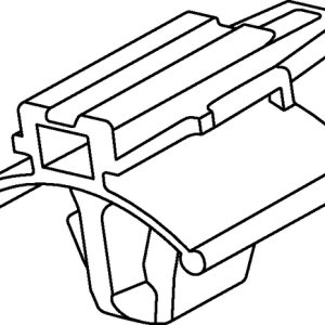 Connector clip, black, 500pcs.