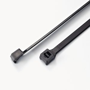 Cable tie inside serrated, 265x4.8mm, ⌀20.0-64.0mm, black, 100pcs.