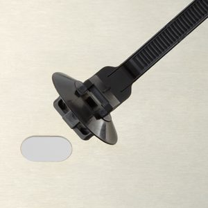 Fixing tie for hole (oval), ⌀1.6-20mm, black, 500pcs.