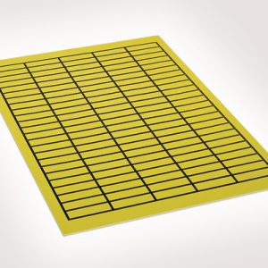 Label, removable, yellow, manual marking, 11.00x38.00mm, 3250pcs.