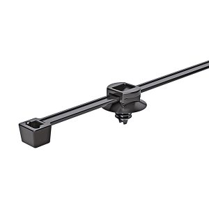 Fixing tie for hole (round), inside serrated, ⌀4.0-40mm, black, 500pcs.