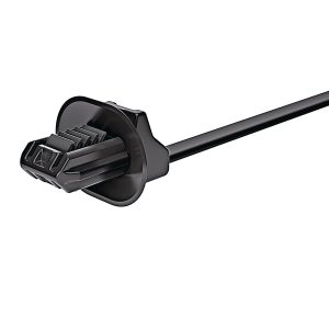 Fixing tie for hole (oval), outside serrated, ⌀1.5-35.0mm, black, 1000pcs.