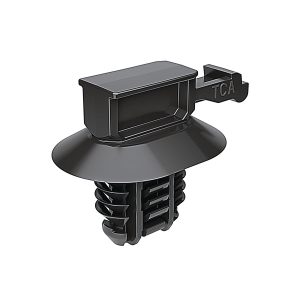 Connector clip for hole (oval), black, 5000pcs.