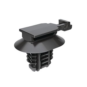 Connector clip for hole (oval), black, 1000pcs.