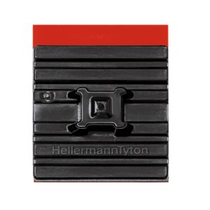 Cable tie mount for adhesive use, Wmax=5.4mm, black, 100pcs.