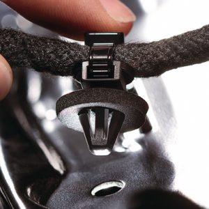 Fixing tie for hole (round), inside serrated, ⌀4.0-45.0mm, black, 500pcs.