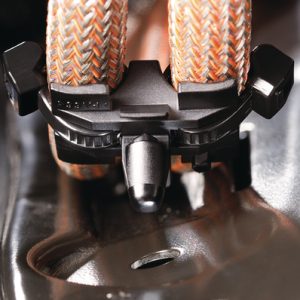 Fixing tie for hole (round), outside serrated, ⌀5.0-15.0mm, black, 500pcs.