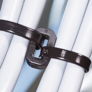 Cable tie mount, Wmax=9.0mm, green, 100pcs.