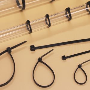 Cable tie inside serrated detectable, 100x2.5mm, ?4.0-22mm, black, 100pcs.