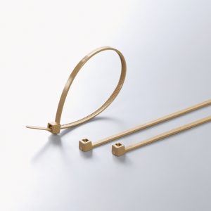 Cable tie inside serrated detectable, 153x3.5mm, ?5.0-36mm, yellow, 100pcs.