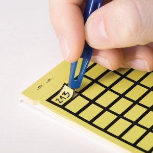 Label, chemical resistance/removable, yellow, manual marking, 11.00x38.00mm, 220pcs.