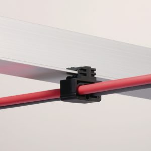 Cable clip for edge, T=3.0mm, Dmin=6.4mm, Dmax=7.1mm