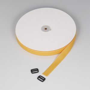Hook and loop cable tie, 25000x25.6mm, yellow, 25m