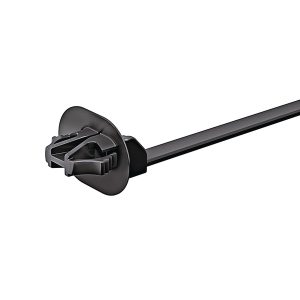 Fixing tie for hole (oval), black, 500pcs.