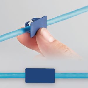 Cable marker, ⌀5.1-6.0mm, blue, bag=100pcs.