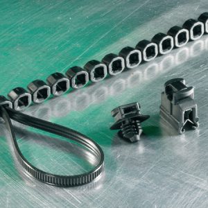 Cable tie mount for hole (oval), ?6.8 x 12.2 mm, black, 5000pcs.