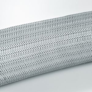 Braided sleeving, abrasion resistant, nom?10mm, ?7-12mm, grey, 100m