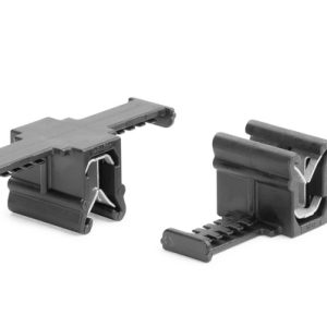 Bundling clip for edge, L=39.0mm, black, 500pcs.