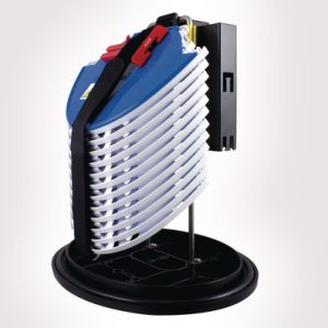 FDN 59 port A length tubed closure with basket and 12 SMF SE-A moulded splice holder trays