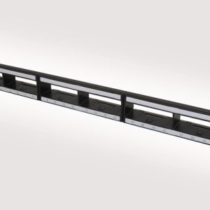 RapidNet 1U 4 Port Cassette Angled Panel with Cage Nuts