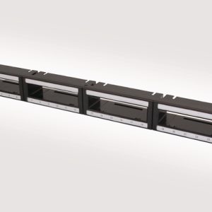 RapidNet 1U 6 Port Copper/Fibre Cassette Panel with Cage Nuts