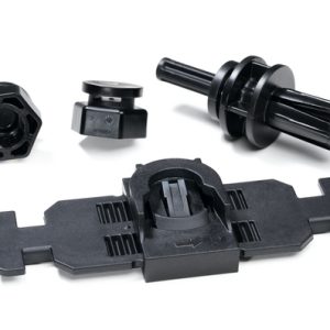 Cable tie mount for stud, Wmax=7.7mm, ?14.0 mm, black, 300pcs.