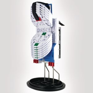 FDN 59 port AB length IR closure with basket and 12 SE IR MKII trays with ribbon splice bridges