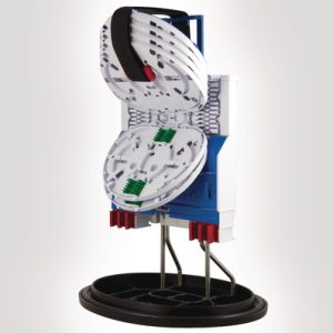 FDN 59 port A length IR closure 6 SE IR MKII trays with ribbon splice bridges