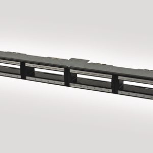 RapidNet 1U 6 Port Cassette Shielded Panel with Cage Nuts