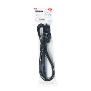 Releasable cable tie, 880x28.0mm, ?240mm, 360N, black, 3pcs.