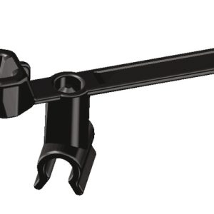 Fixing tie with pipe/tube holder, inside serrated, ?2.0-35.0mm, black, 500pcs.