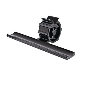 Bundling clip with pipe/tube holder, L=60.4mm, SO=15.0mm, black, 500pcs.